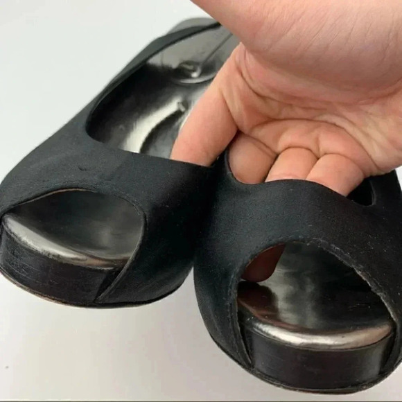 Bcbgmaxazria heels size 9 39 satin Platforms - Picture 8 of 12